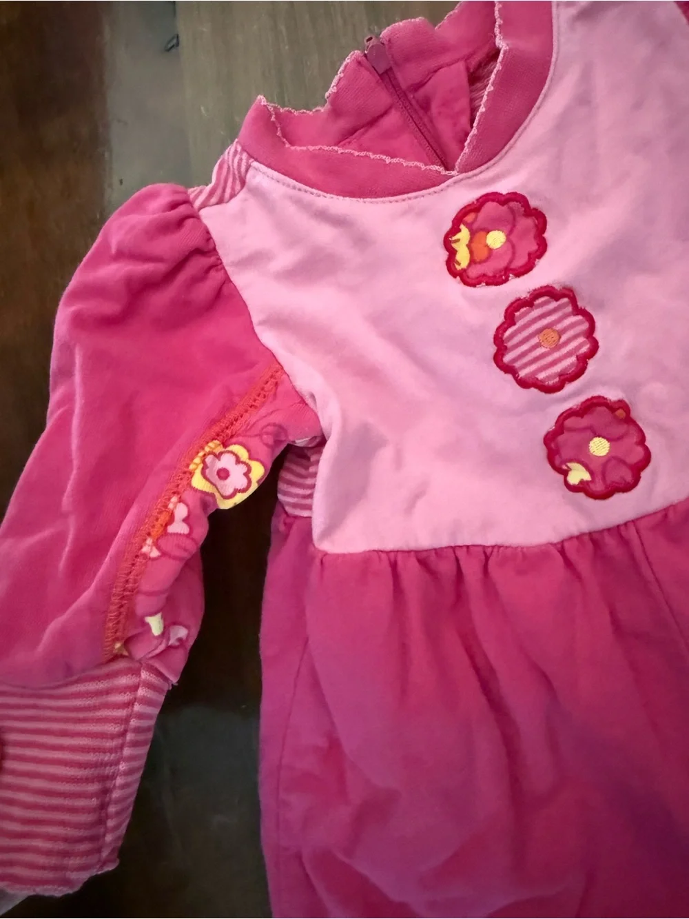 Vintage Gymboree pink baby outfit 6 months